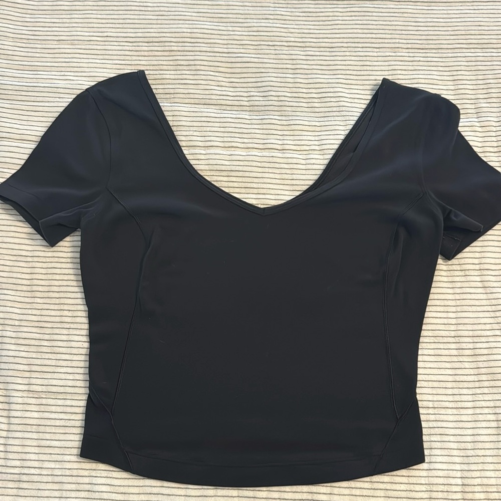 Lululemon Align Cropped Fitted Tee